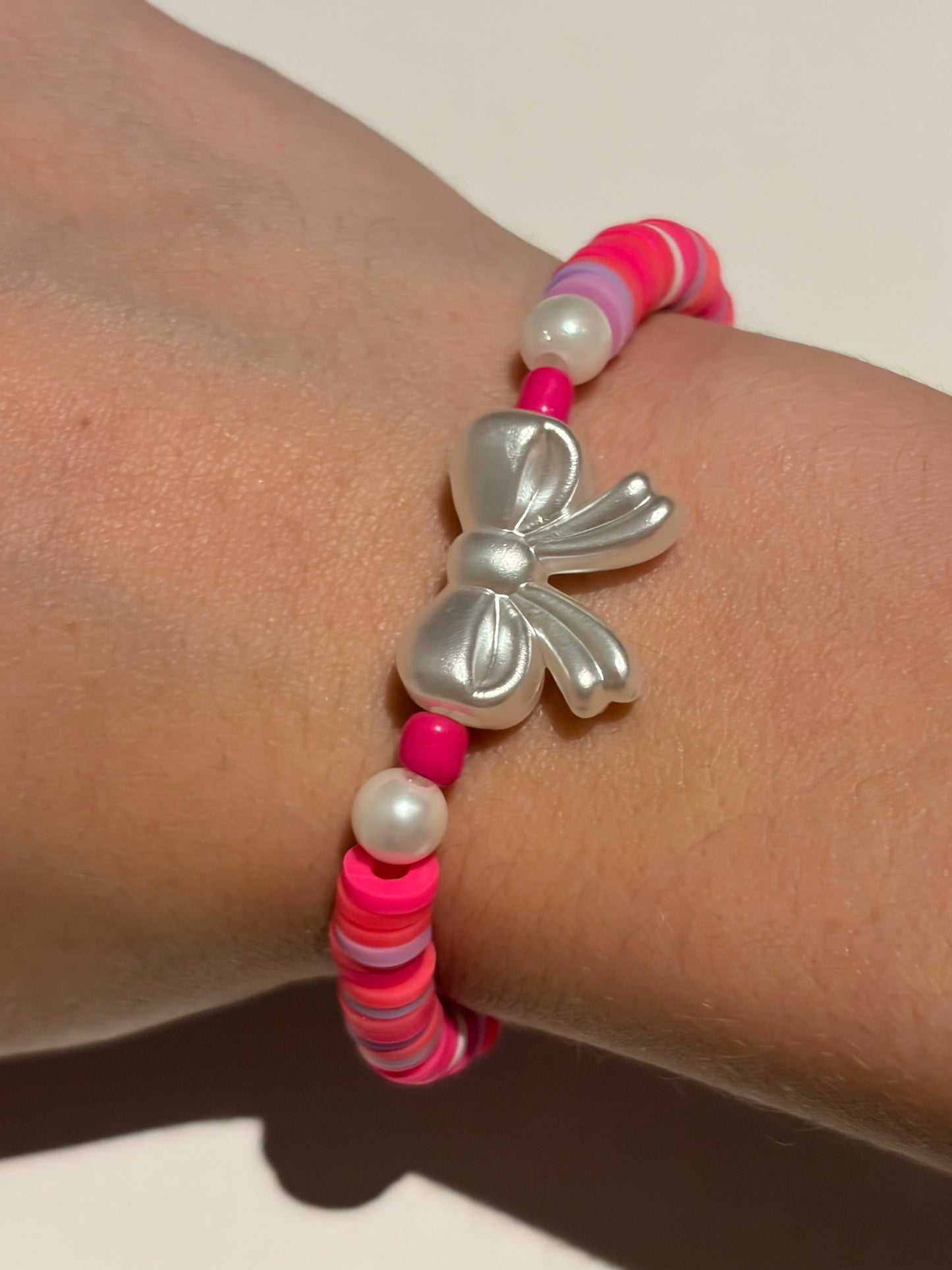 Cute bright pink bracelet
