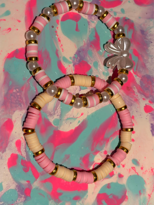 Set of two cute bow bracelets