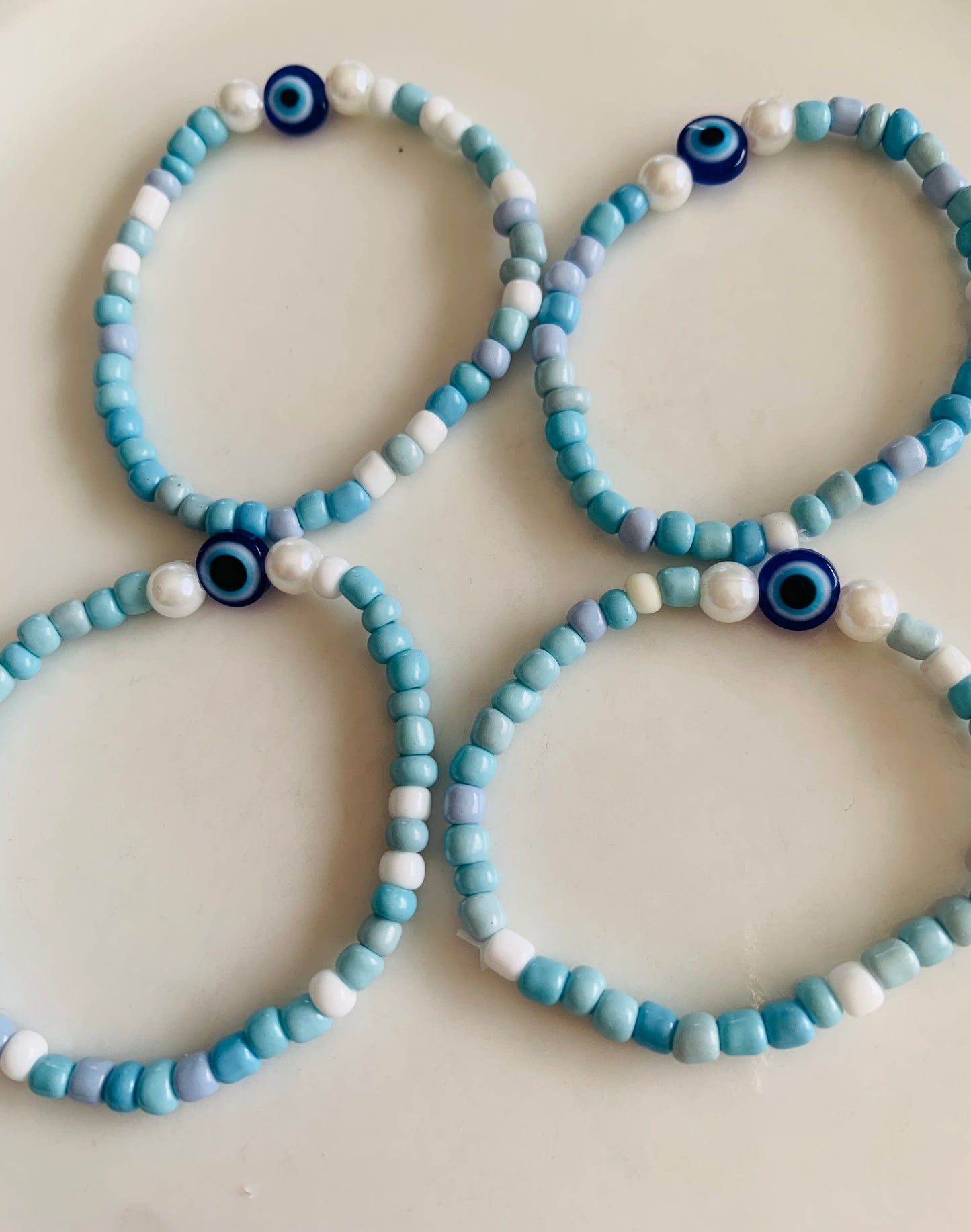 Blue evil eye bracelet