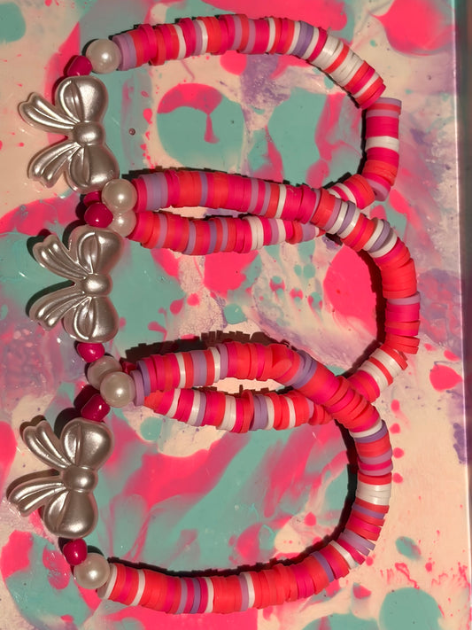 Cute bright pink bracelet