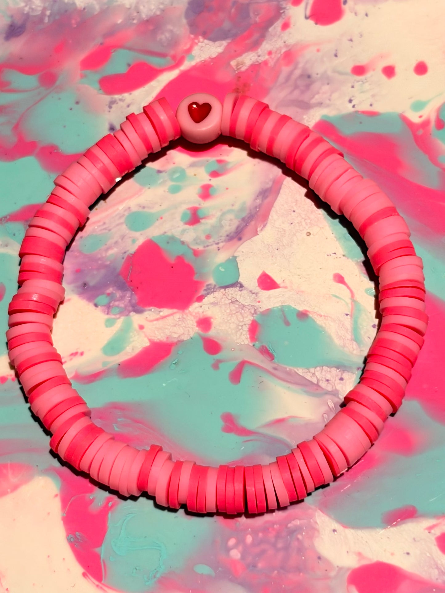 Love heart bracelets pack of two