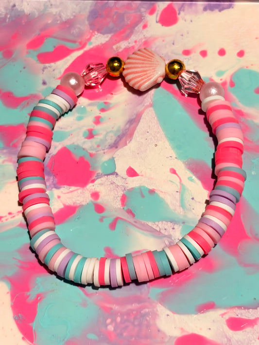 Pastel shell bracelet