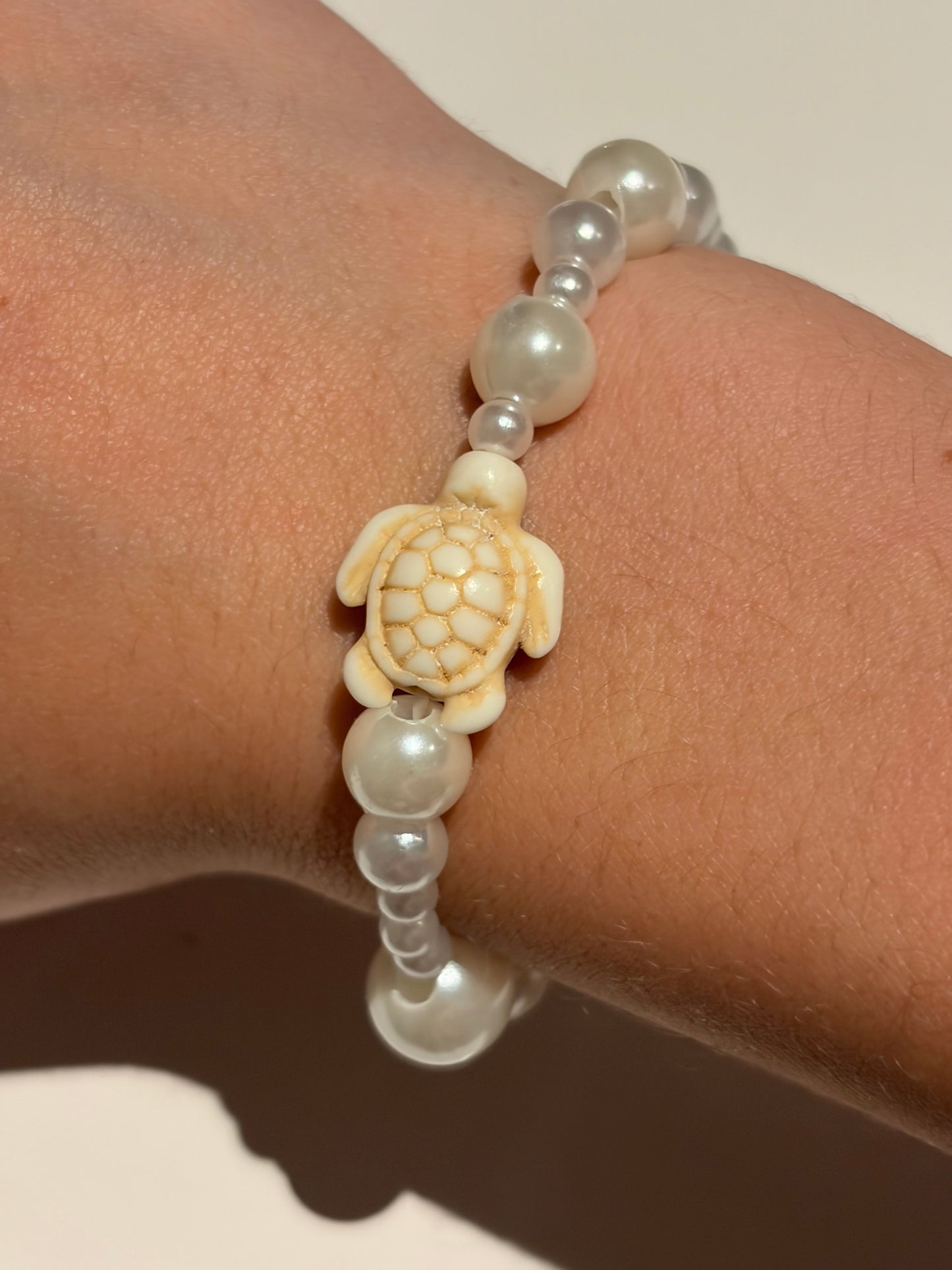 Cute peal turtle bracelet
