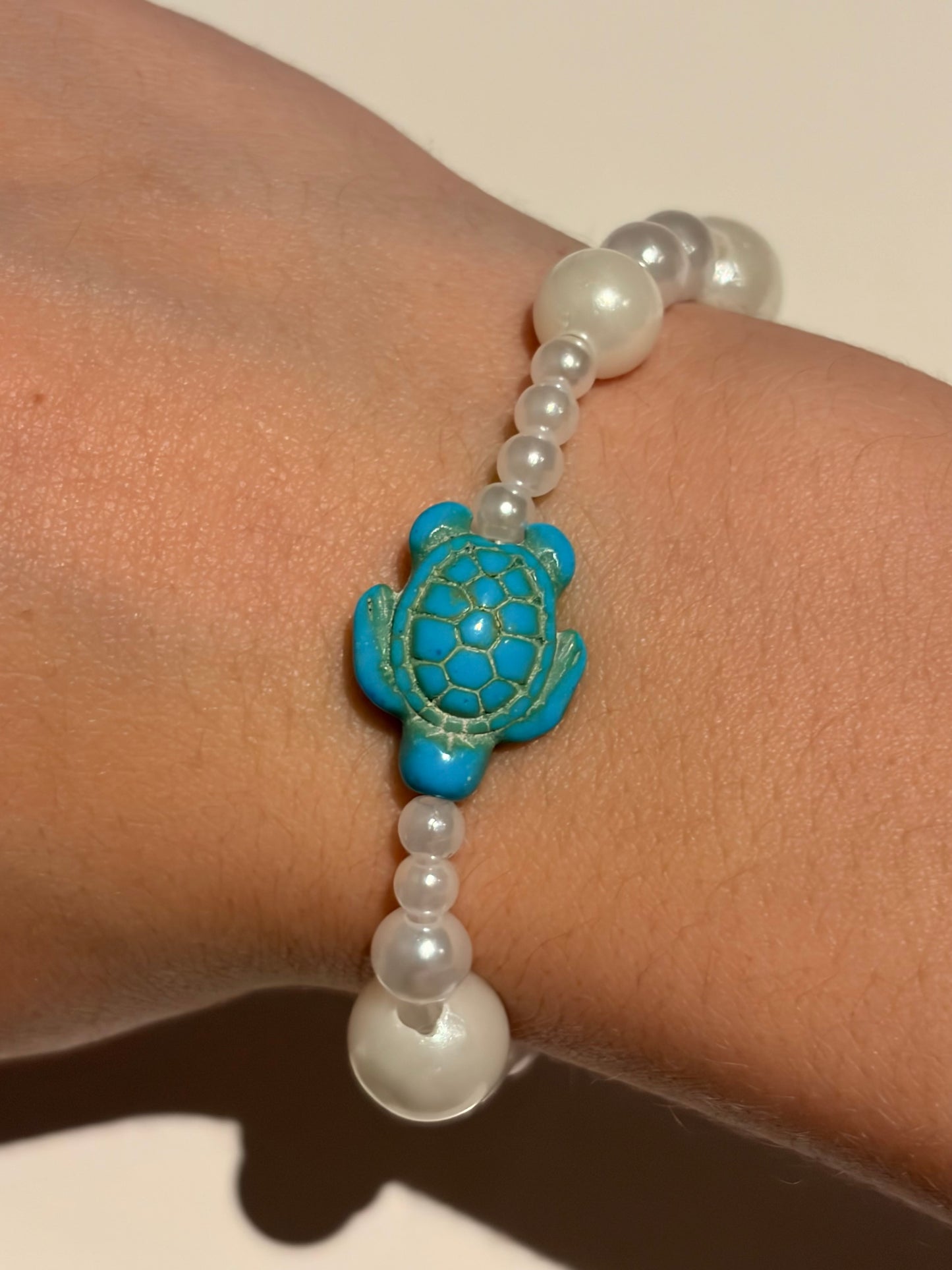 Pearly turtle bracelet