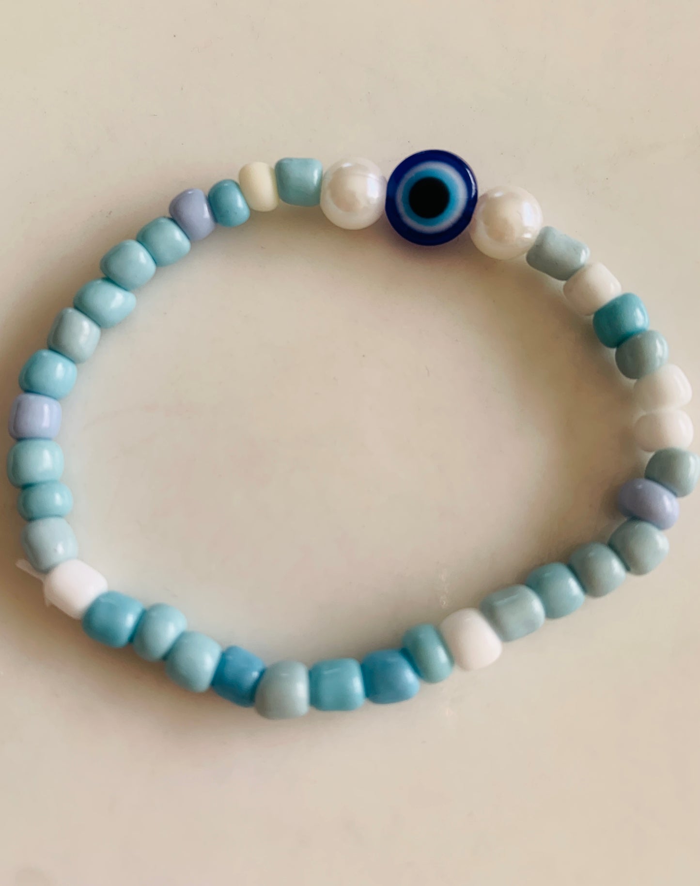 Blue evil eye bracelet