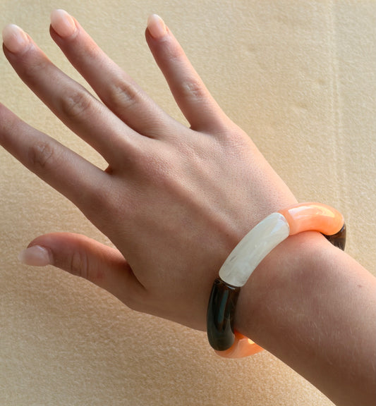 The peach Cleo bangle