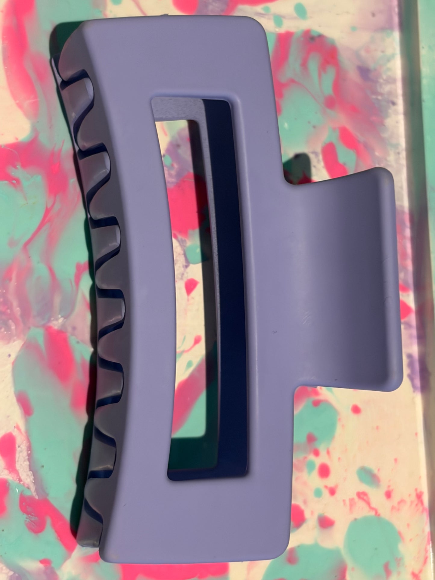 Purple claw clip