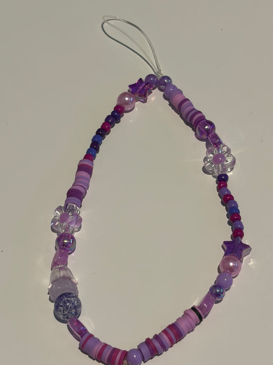 Purple phone charm