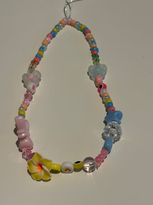Bright preppy phone charm